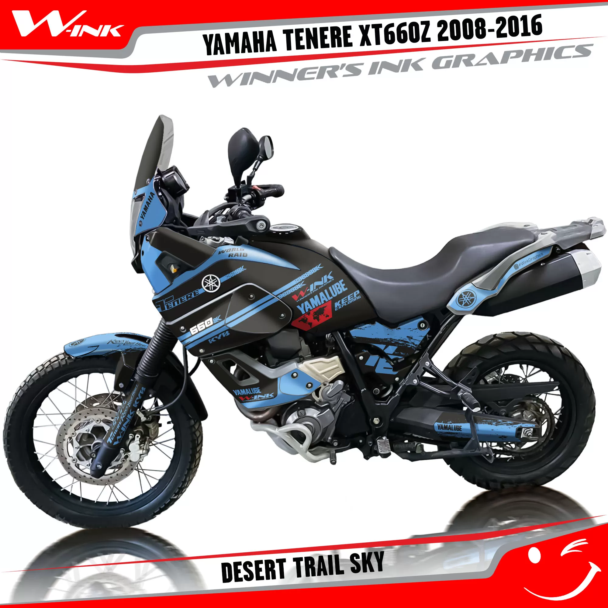 Decoration kit Yamaha Tenere XT660Z 2008-2016 Desert Trail Black