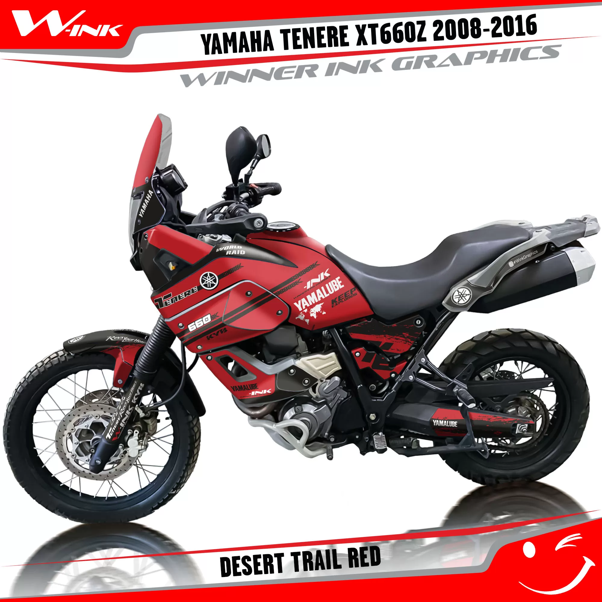 Stickers Yamaha Tenere XT660Z 2008-2016 Desert Trail Stardart