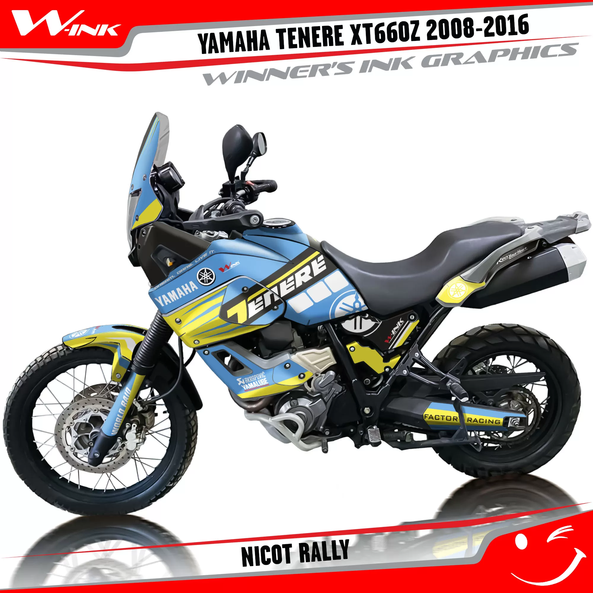 Deco pack for Yamaha Tenere XT660Z 2008-2016 Nicot