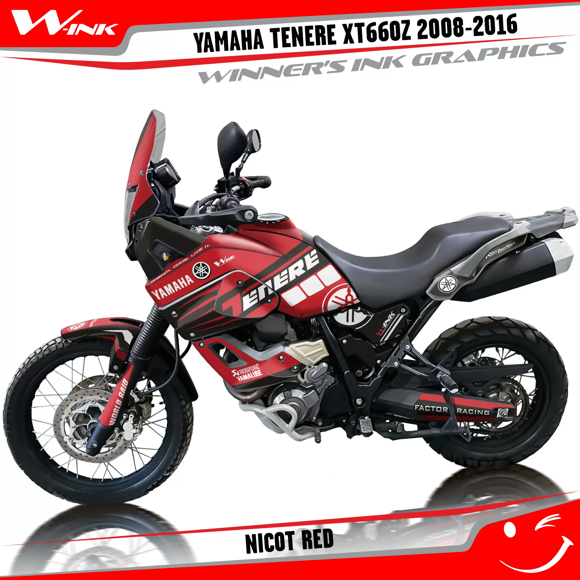 Deco pack for Yamaha Tenere XT660Z 2008-2016 Nicot