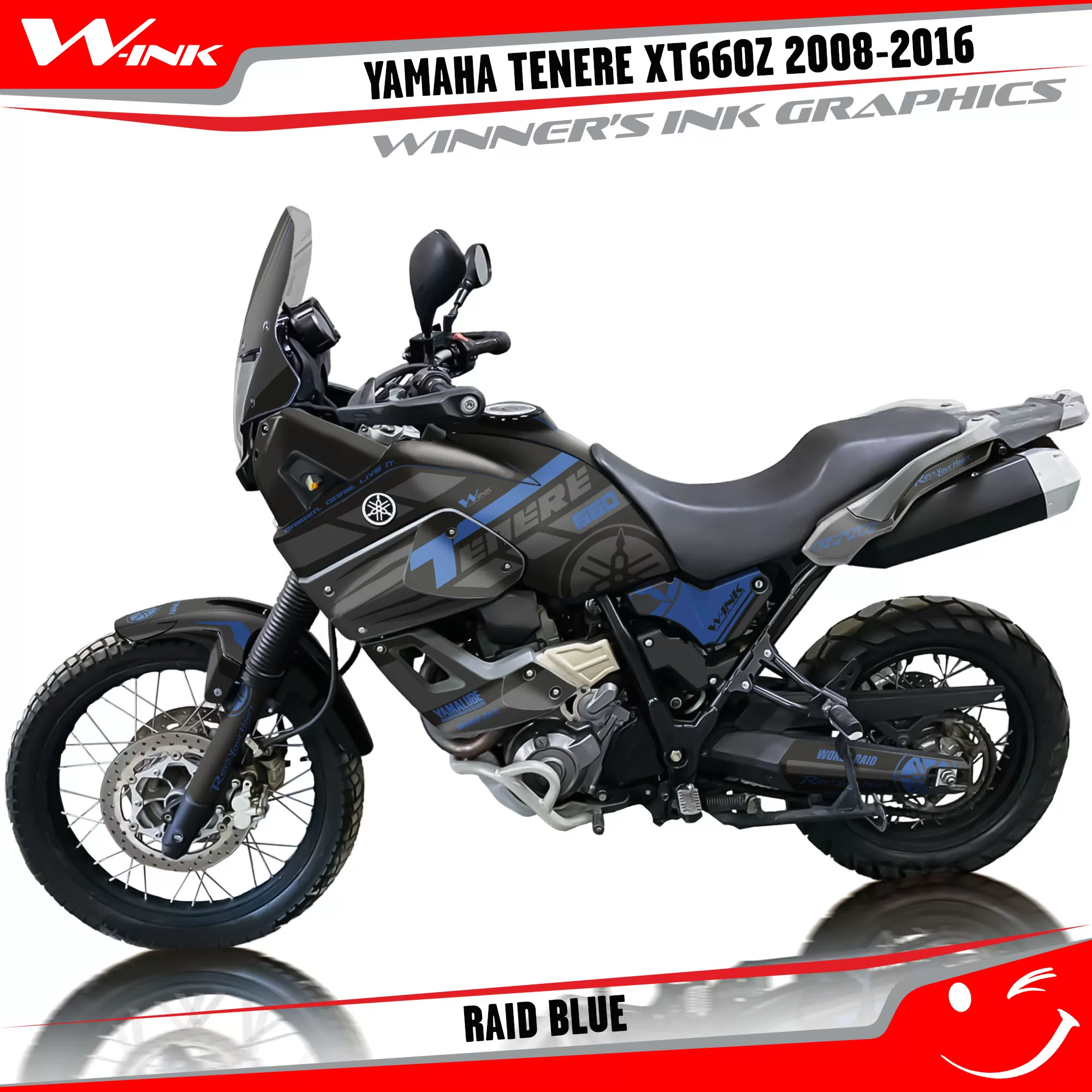 Decoration set Yamaha Tenere XT660Z 2008-2016 Raid Dark