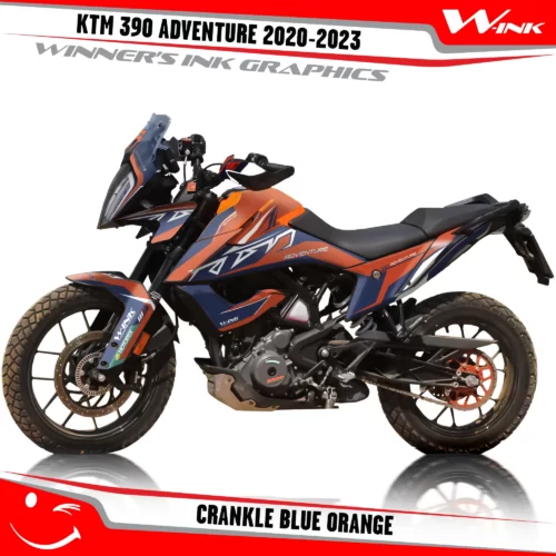Adventure-390-2020-2021-2022-2023-graphics-kit-and-decals-with-designs-Crankle-Colourful-Blue-Orange
