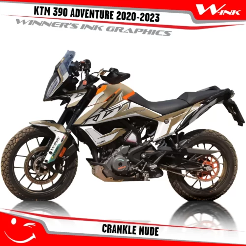 Adventure-390-2020-2021-2022-2023-graphics-kit-and-decals-with-designs-Crankle-White-Nude
