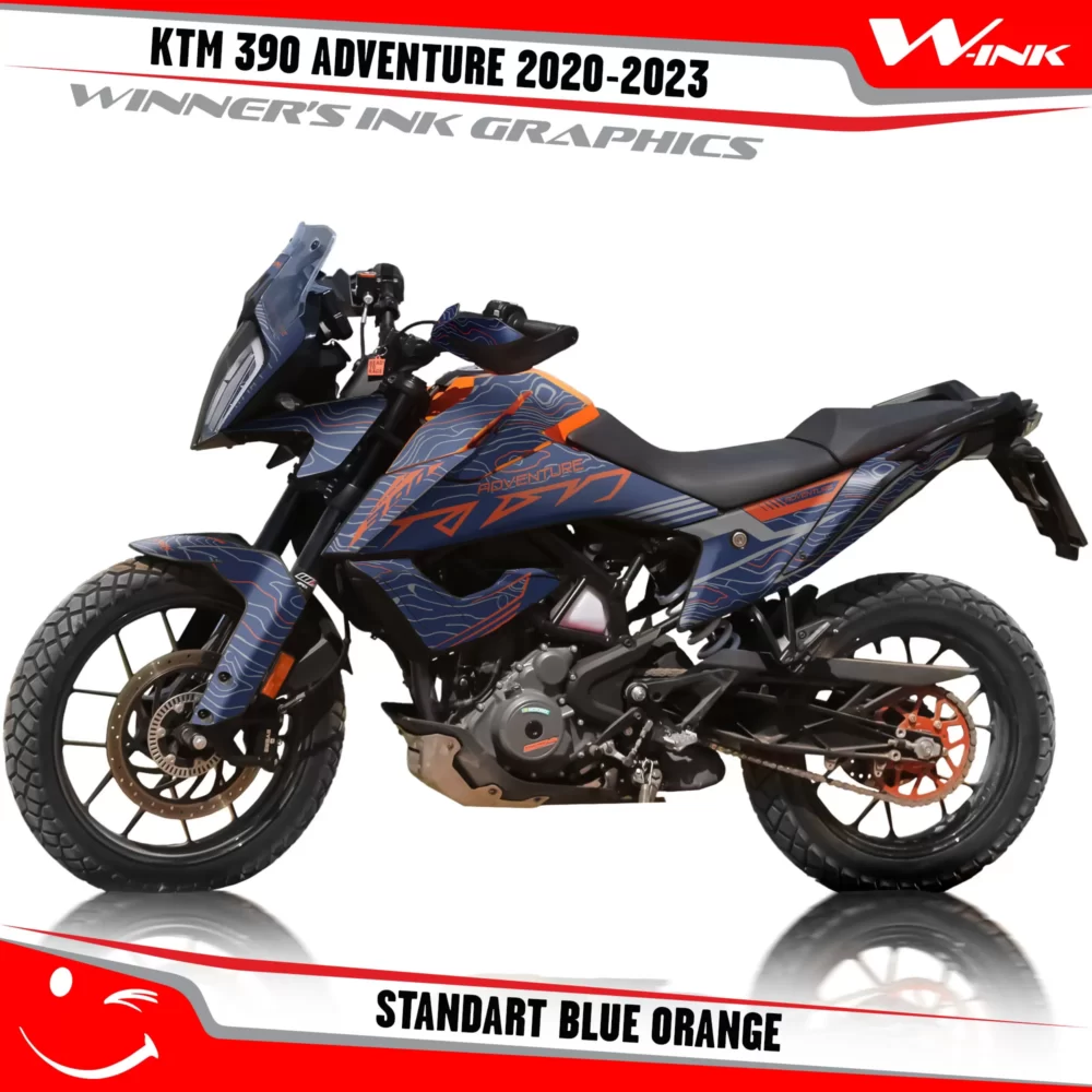 Adventure-390-2020-2021-2022-2023-graphics-kit-and-decals-with-designs-Standart-Colorful-Blue-Orange
