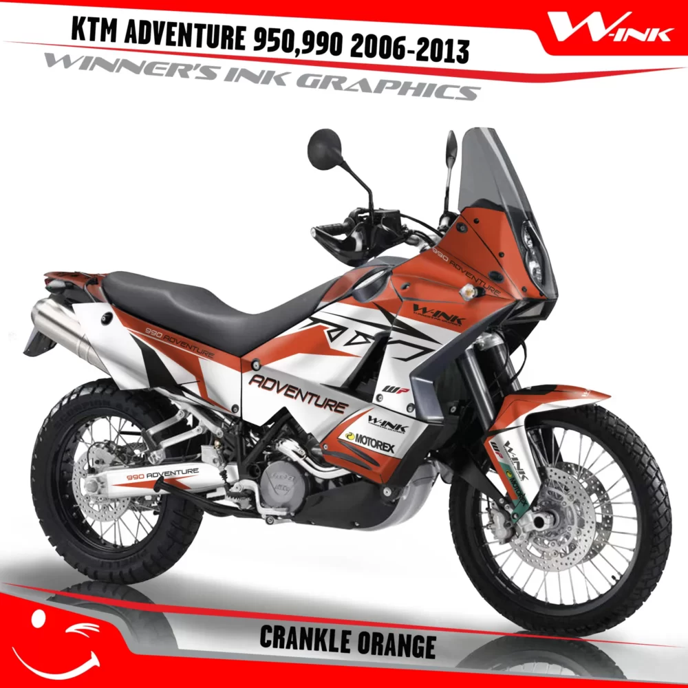 For-KTM-Adventure-950-990-2006-2007-2008-2009-2010-2011-2012-2013-graphics-kit-and-decals-with-designs-Crankle-White-Orange