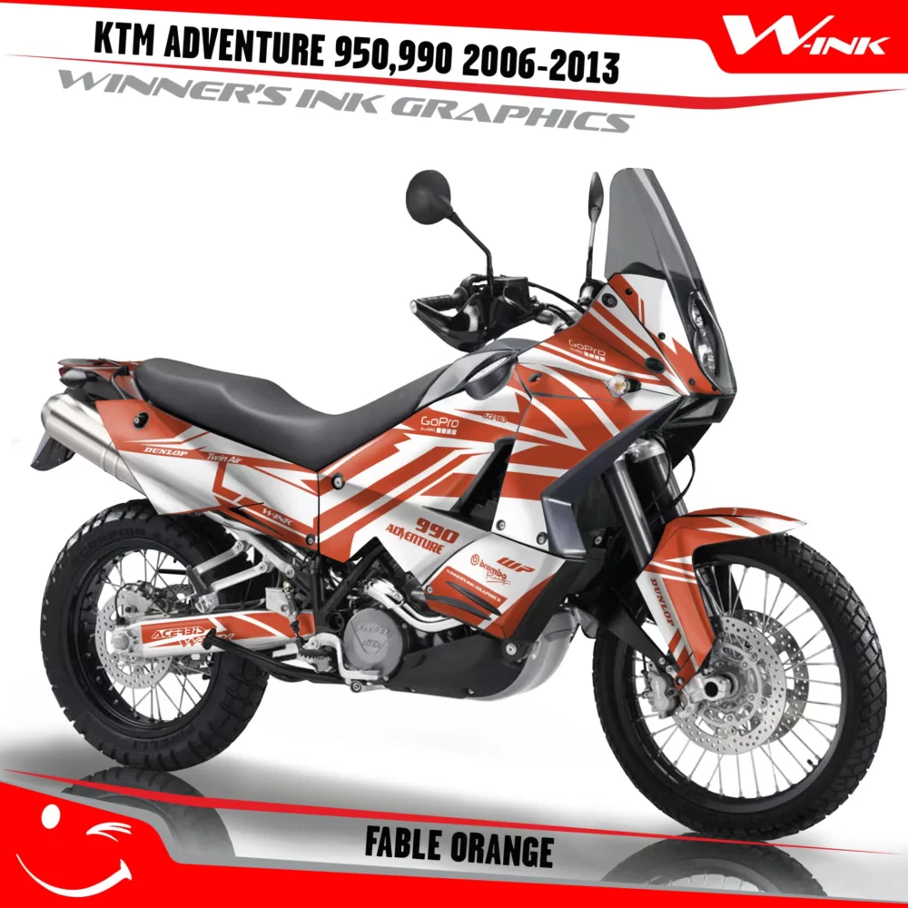 For-KTM-Adventure-950-990-2006-2007-2008-2009-2010-2011-2012-2013-graphics-kit-and-decals-with-designs-Fable-White-Orange