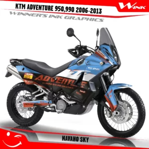 For-KTM-Adventure-950-990-2006-2007-2008-2009-2010-2011-2012-2013-graphics-kit-and-decals-with-designs-Navaho-Black-Sky
