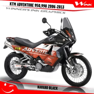 For-KTM-Adventure-950-990-2006-2007-2008-2009-2010-2011-2012-2013-graphics-kit-and-decals-with-designs-Navaho-Orange-Black