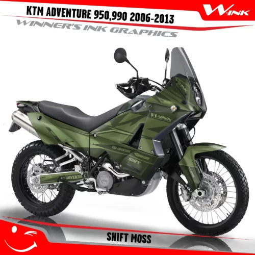 For-KTM-Adventure-950-990-2006-2007-2008-2009-2010-2011-2012-2013-graphics-kit-and-decals-with-designs-Shift-Full-Moss