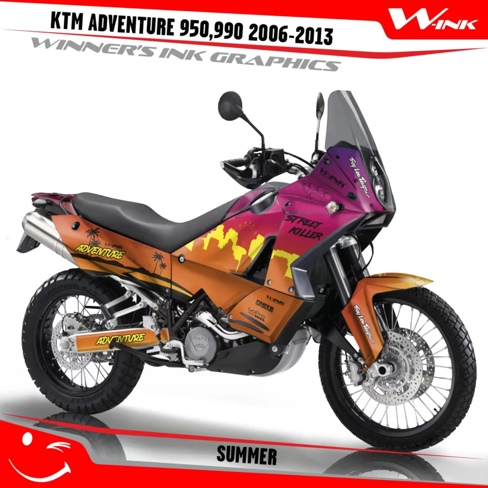 KTM-Adventure-950-990-2006-2007-2008-2009-2010-2011-2012-2013-graphics-kit-and-decals-with-designs-Summer