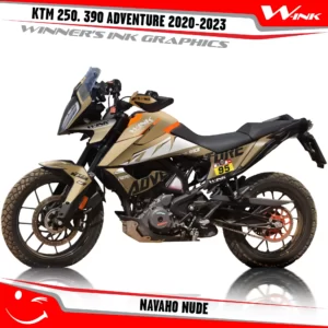 Adventure-390-2020-2021-2022-2023-graphics-kit-and-decals-with-designs-Navaho-Full-Nude