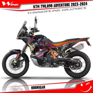 Adventure-790-890-2023-2024-graphics-kit-and-decals-with-design-Hoonigan