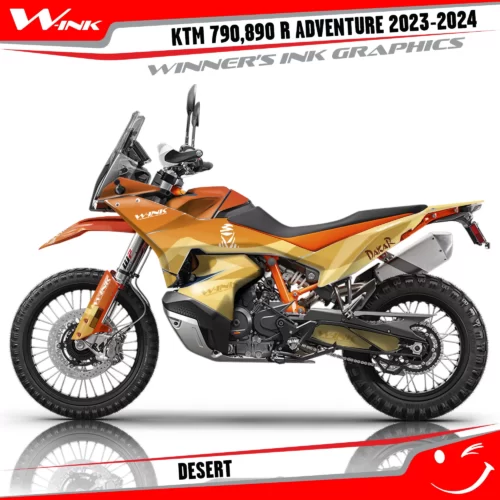 Adventure-790-890-R-2023-2024-graphics-kit-and-decals-with-design-Desert