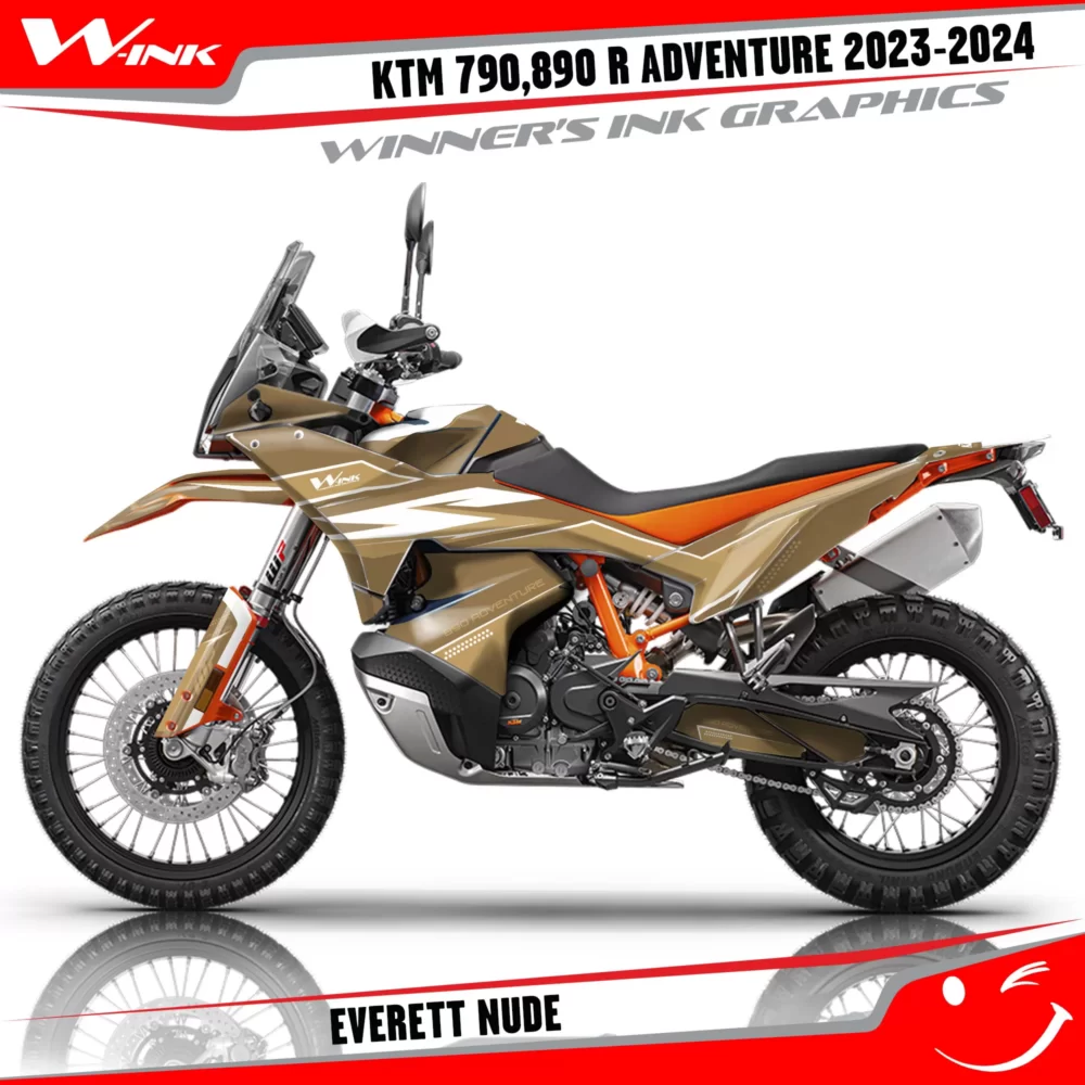 Adventure-790-890-R-2023-2024-graphics-kit-and-decals-with-design-Everett-Full-Nude