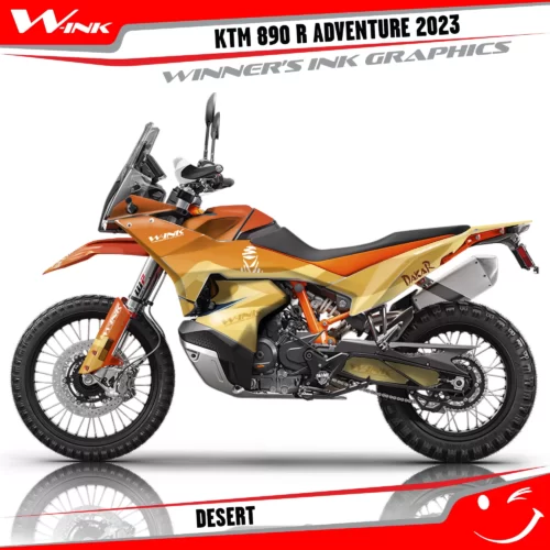 Adventure-890-R-2023-graphics-kit-and-decals-with-design-Desert
