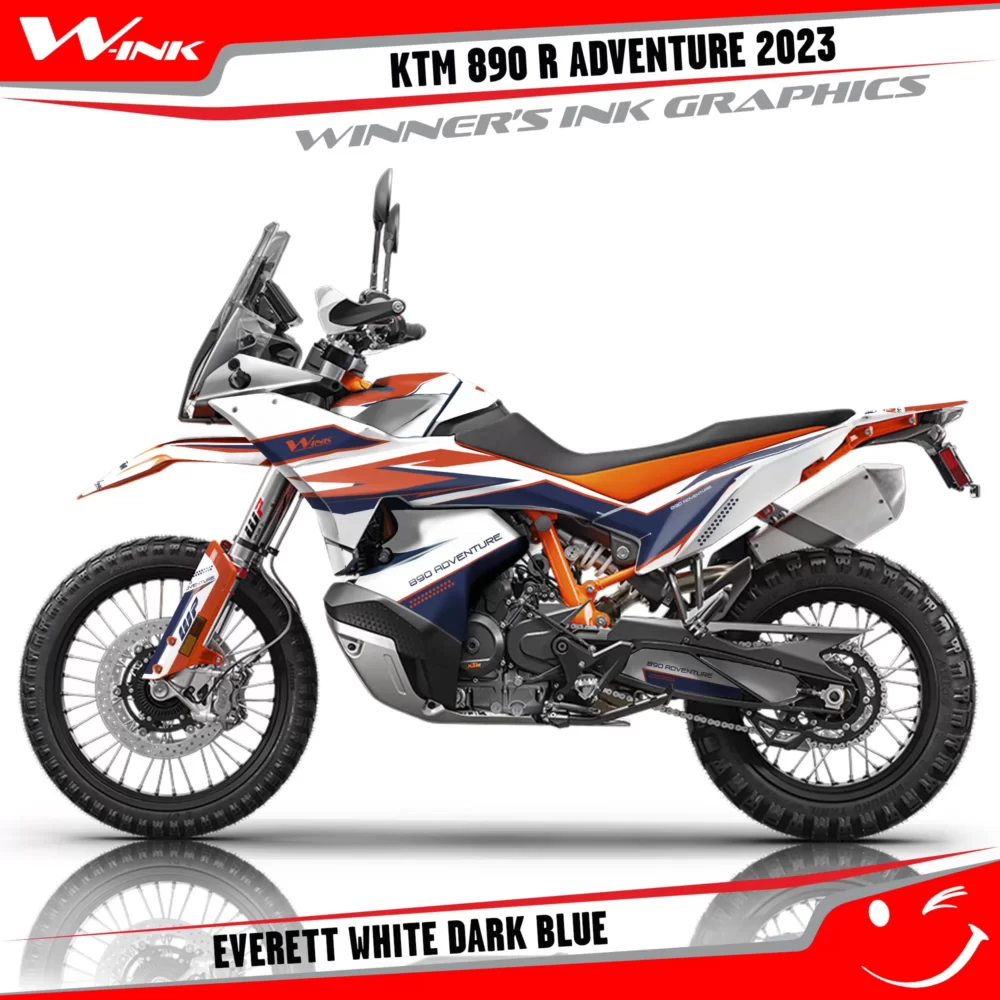 Adventure-890-R-2023-graphics-kit-and-decals-with-design-Everett-Colourful-White-Dark-Blue