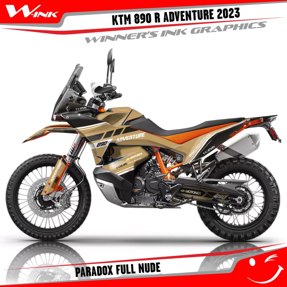 Adventure-890-R-2023-graphics-kit-and-decals-with-design-Paradox-Full-Nude