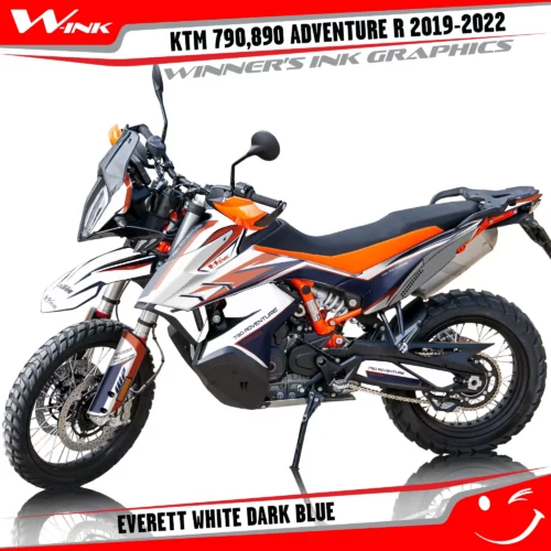 Adventure-R-790-890-2019-2020-2021-2022-graphics-kit-and-decals-with-designs-Everett-Colourful-White-Dark-Blue