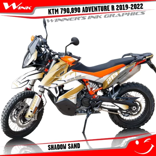 Adventure-R-790-890-2019-2020-2021-2022-graphics-kit-and-decals-with-designs-Shadow-White-Sand