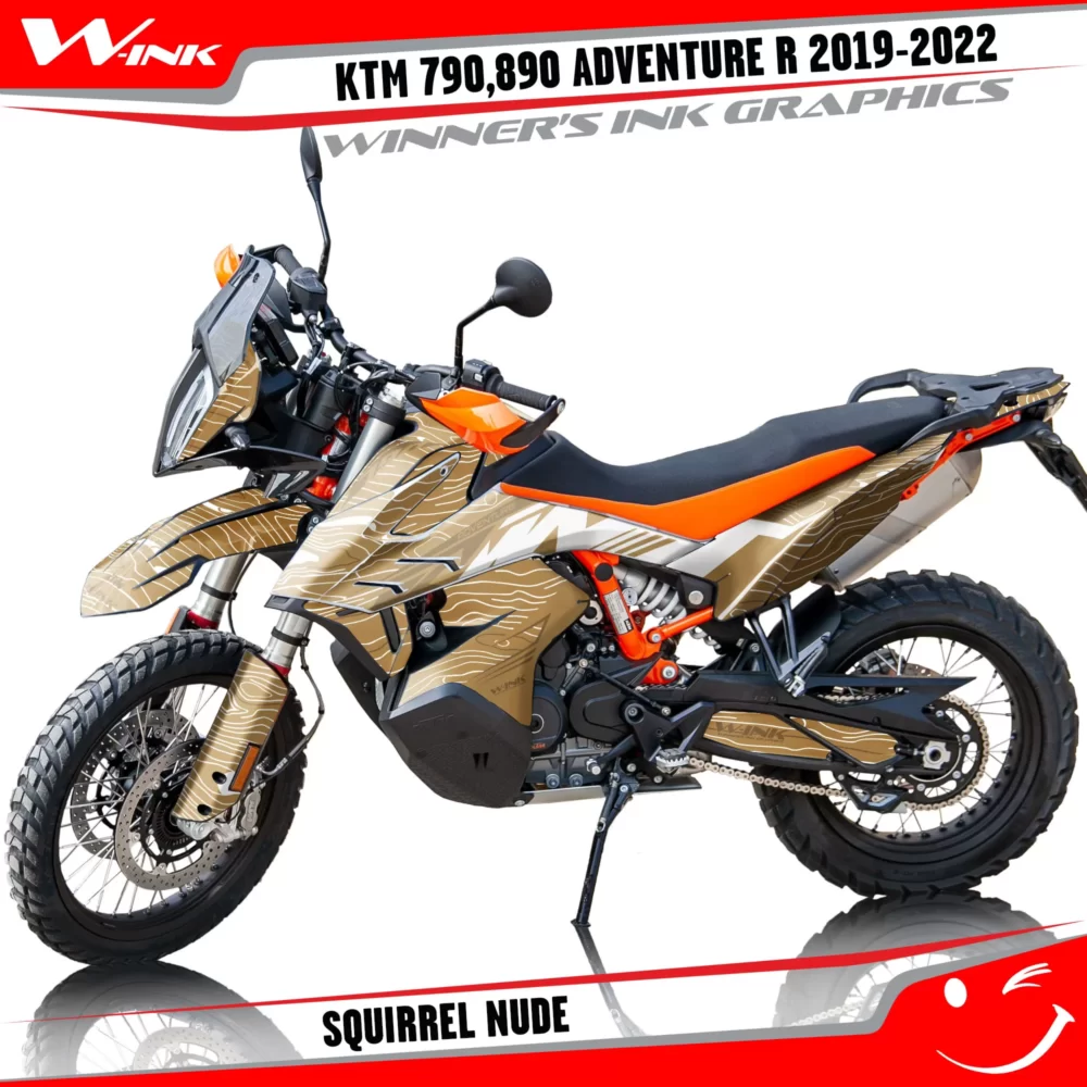 Adventure-R-790-890-2019-2020-2021-2022-graphics-kit-and-decals-with-designs-Squirrel-Colourful-Nude