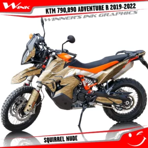 Adventure-R-790-890-2019-2020-2021-2022-graphics-kit-and-decals-with-designs-Squirrel-Colourful-Nude