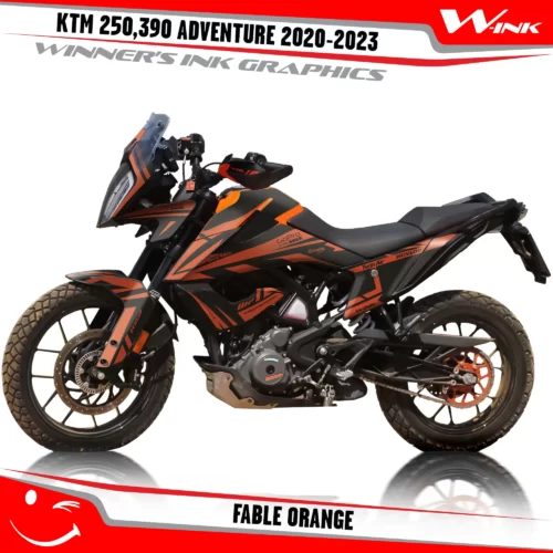 For-KTM-Adventure-250-390-2020-2021-2022-2023-graphics-kit-and-decals-with-designs-Fable-Black-Orange