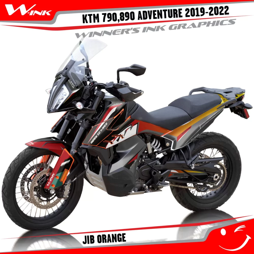 For-KTM-Adventure-790-890-2019-2020-2021-2022-graphics-kit-and-decals-with-designs-Jib-Colourful-Orange