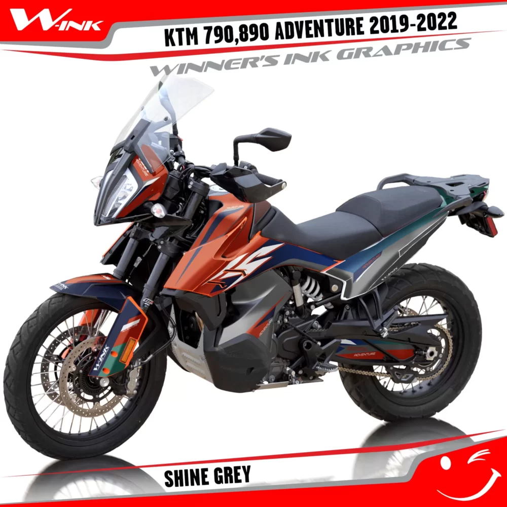 For-KTM-Adventure-790-890-2019-2020-2021-2022-graphics-kit-and-decals-with-designs-Shine-Standard-Grey