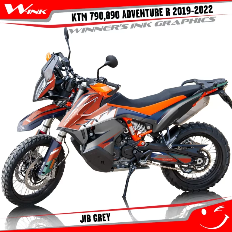 For-KTM-Adventure-R-790-890-2019-2020-2021-2022-graphics-kit-and-decals-with-designs-Jib-Standart-Grey