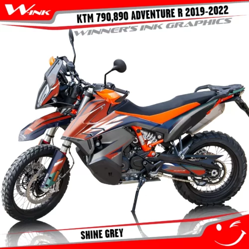 For-KTM-Adventure-R-790-890-2019-2020-2021-2022-graphics-kit-and-decals-with-designs-Shine-Standard-Grey