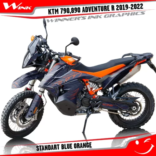 For-KTM-Adventure-R-790-890-2019-2020-2021-2022-graphics-kit-and-decals-with-designs-Standart-Colourful-Blue-Orange