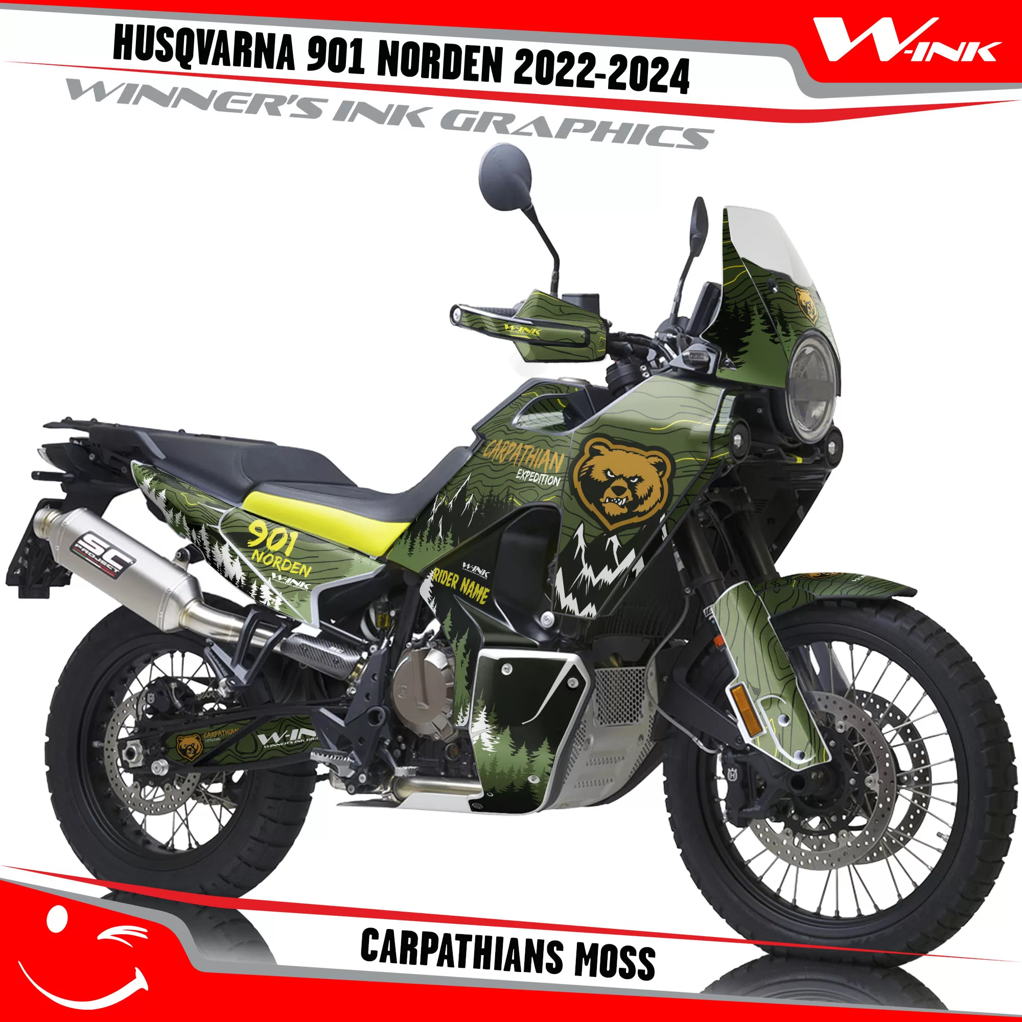 Wrap for Husqvarna Norden 901 2022-2024 Carpathians