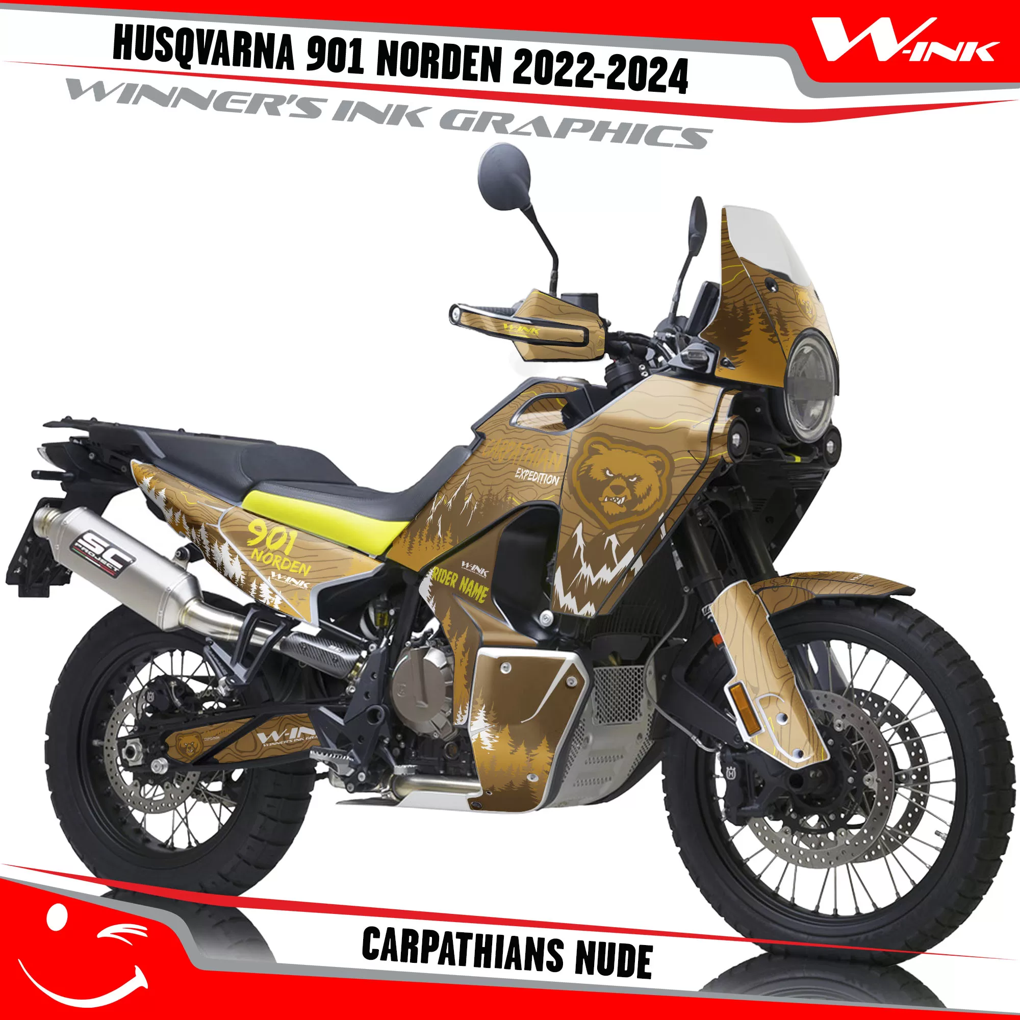Wrap for Husqvarna Norden 901 2022-2024 Carpathians