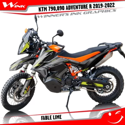 Adventure-R-790-890-2019-2020-2021-2022-graphics-kit-and-decals-with-designs-Fable-Colouful-Black-Lime
