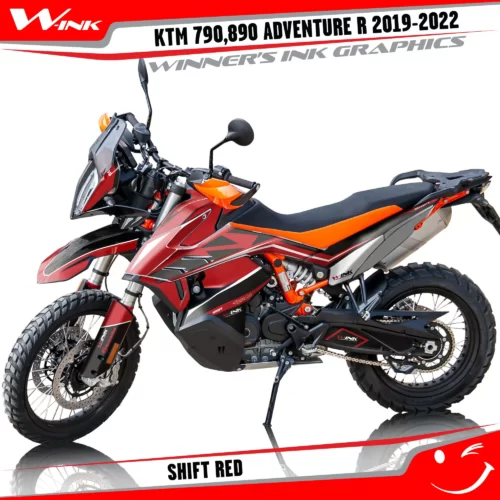 Adventure-R-790-890-2019-2020-2021-2022-graphics-kit-and-decals-with-designs-Shift-Standart-Red