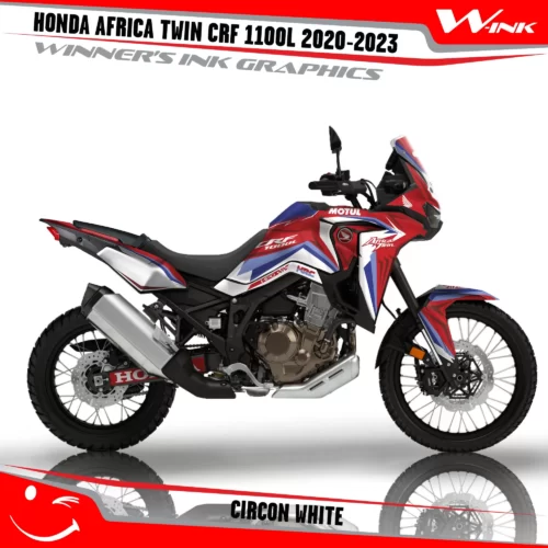 HONDA-AFRICA-TWIN-CRF-1100L-2020-2021-2022-2023-graphics-kit-and-decals-with-desing-Circon-Standart-White