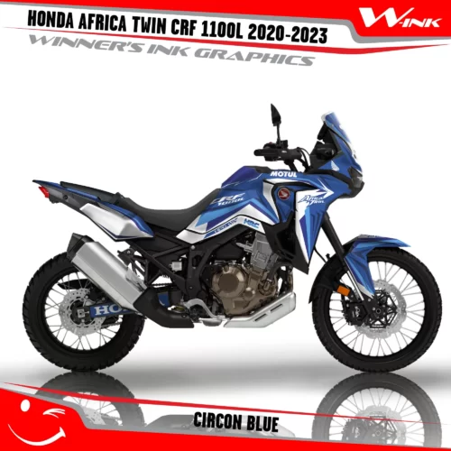 HONDA-AFRICA-TWIN-CRF-1100L-2020-2021-2022-2023-graphics-kit-and-decals-with-desing-Circon-White-Blue