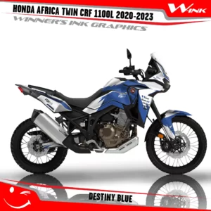 HONDA-AFRICA-TWIN-CRF-1100L-2020-2021-2022-2023-graphics-kit-and-decals-with-desing-Destiny-White-Blue