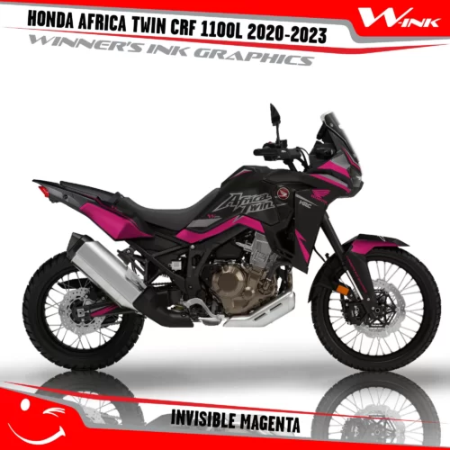 HONDA_AFRICA_TWIN_CRF_1100L_2020_2021_2022_2023_graphics_kit_and_Invisible_Black_Magenta