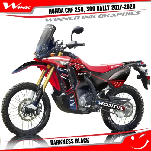 Honda-CRF-250-300-RALLY-2017-2018-2019-2020-graphics-kit-and-decals-Darkness-Black