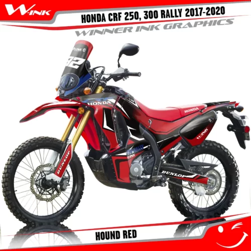 Honda-CRF-250-300-RALLY-2017-2018-2019-2020-graphics-kit-and-decals-Hound-Black-Red