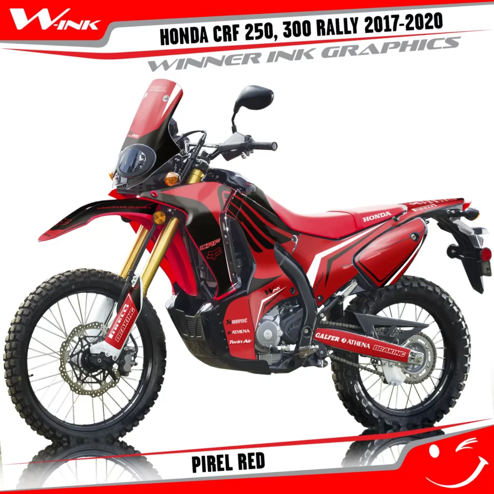 Honda-CRF-250-300-RALLY-2017-2018-2019-2020-graphics-kit-and-decals-Pirel-Full-Red