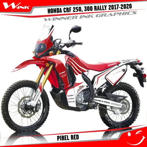 Honda-CRF-250-300-RALLY-2017-2018-2019-2020-graphics-kit-and-decals-Pirel-White-Red