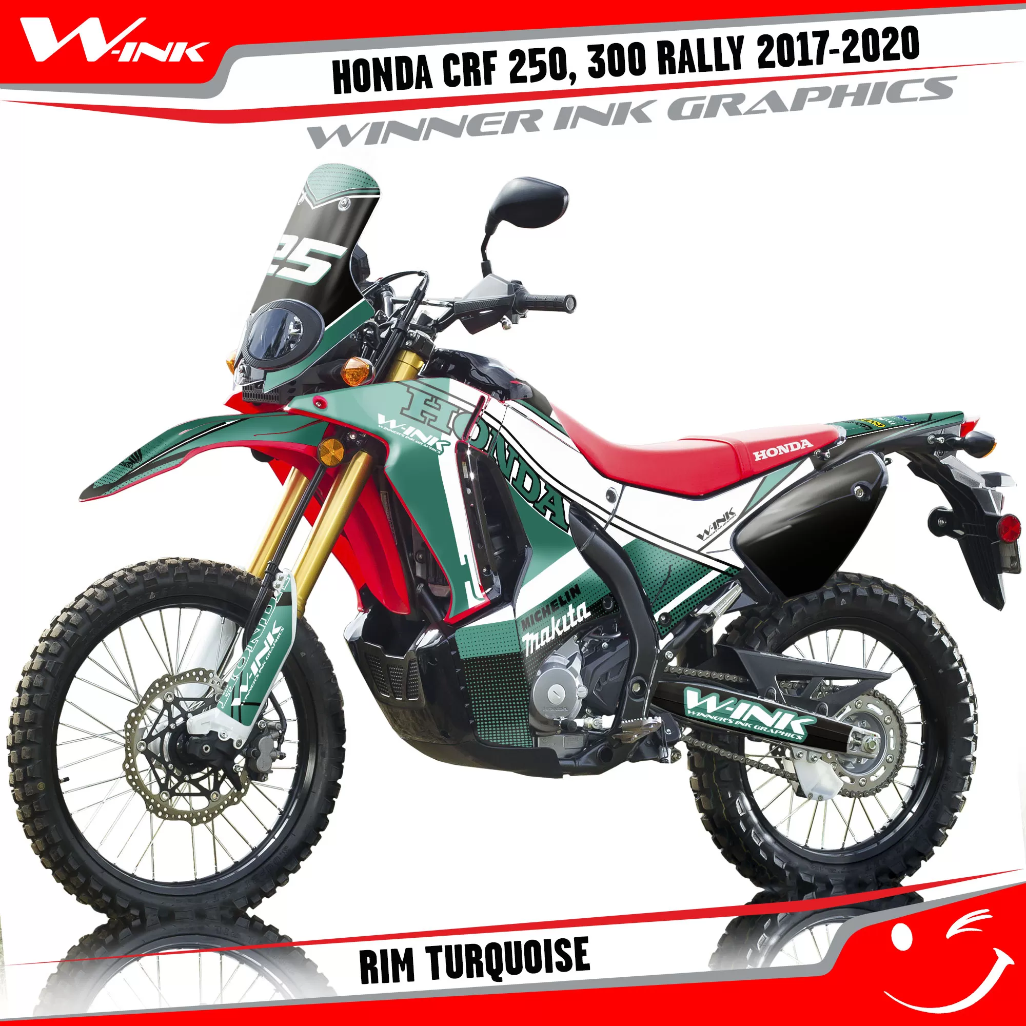 Full graphics Honda CRF 250 300 Rally 2017-2020 Rim