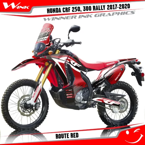 Honda-CRF-250-300-RALLY-2017-2018-2019-2020-graphics-kit-and-decals-Route-Black-Red