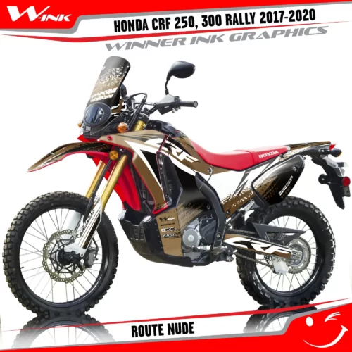 Honda-CRF-250-300-RALLY-2017-2018-2019-2020-graphics-kit-and-decals-Route-Standart-Nude