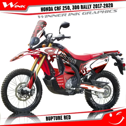 Honda-CRF-250-300-RALLY-2017-2018-2019-2020-graphics-kit-and-decals-Rupture-Red