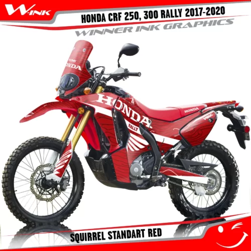 Honda-CRF-250-300-RALLY-2017-2018-2019-2020-graphics-kit-and-decals-Squirrel-Standart-Red