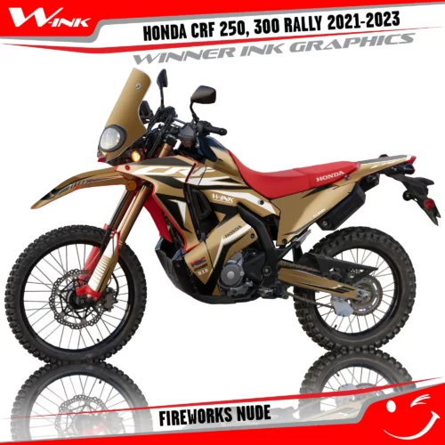 Honda-CRF-250-300-RALLY-2021-2022-2023-graphics-kit-and-decals-Fireworks-Standart-Nude