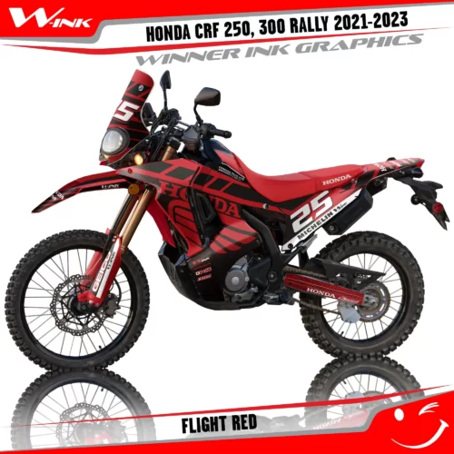 Honda-CRF-250-300-RALLY-2021-2022-2023-graphics-kit-and-decals-Flight-Black-Red